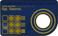 The MTF Operative Keycard