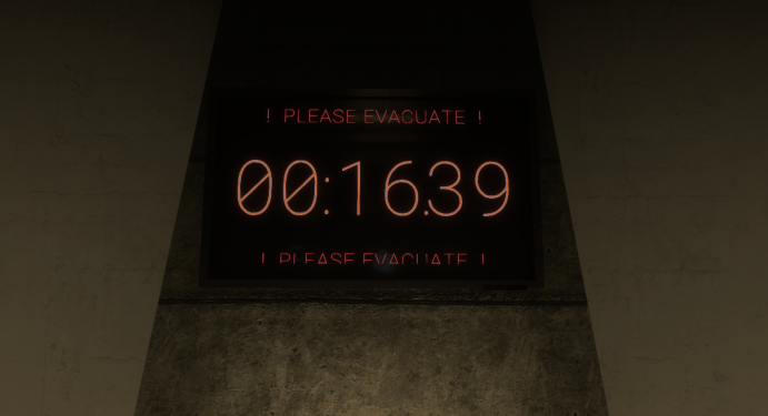 The timer during the last 30 seconds.