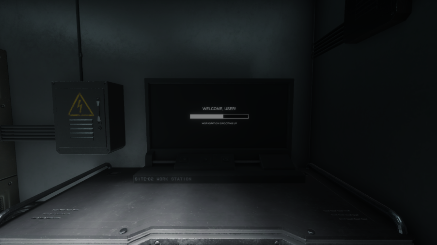 A Workstation powering up