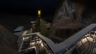 The giant Christmas Tree near escape.