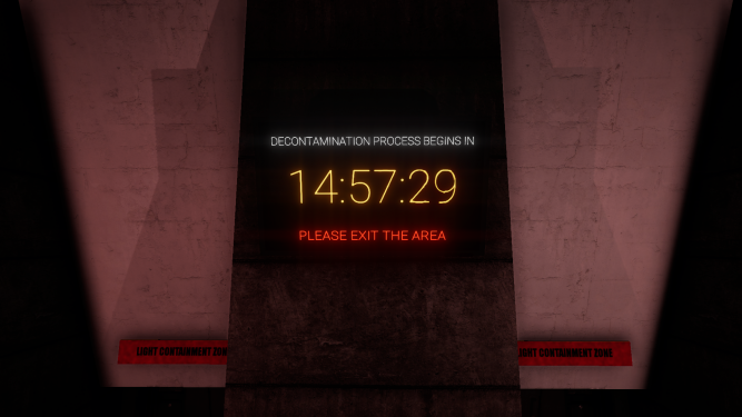 The timer on the LCZ Checkpoint Screens, appears a couple seconds after C.A.S.S.I.E. says "in T-minus 15 minutes".