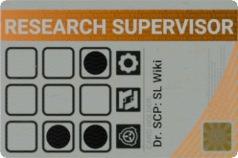 The Research Supervisor Keycard